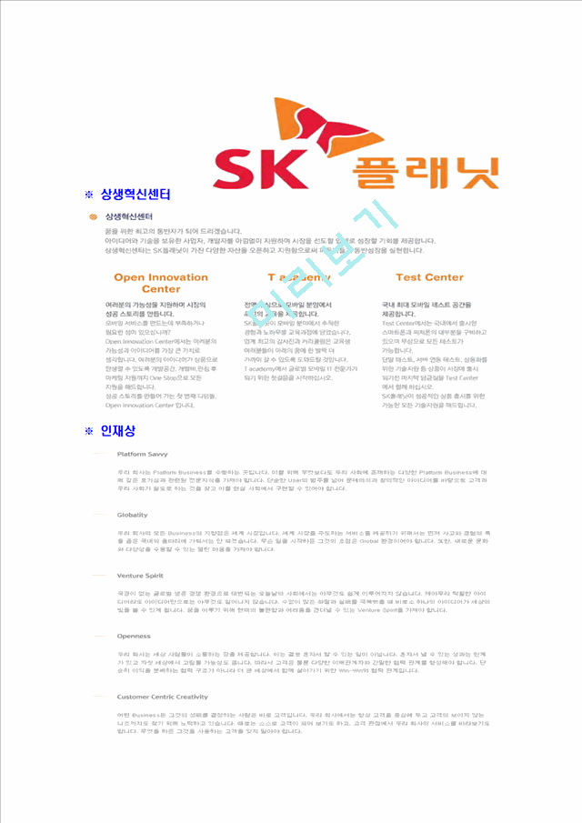 [SK플래닛-2012년동계인턴사원합격자기소개서] SK플래닛자기소개서,SK합격자소서,입사지원서   (6 )